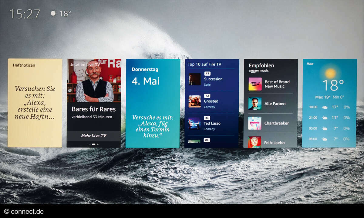 Amazon Fire-TV Omni QL65F601D: Screenshot Widgets