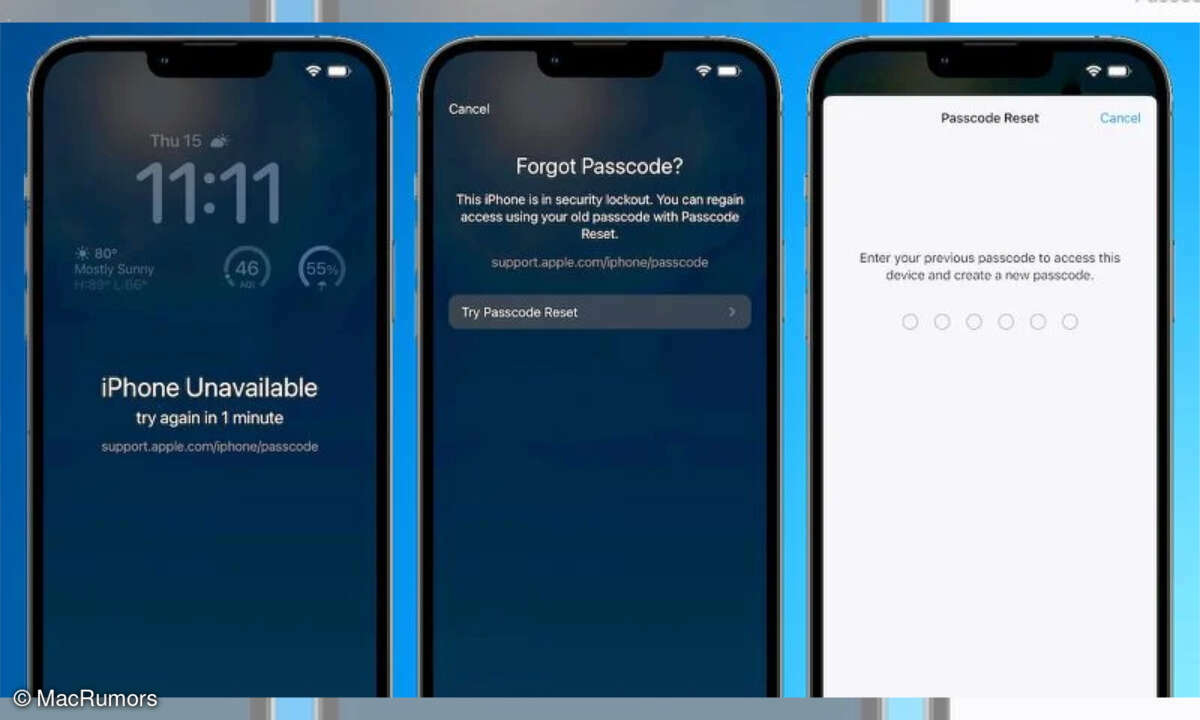 iOS 17 Passcode zurücksetzen