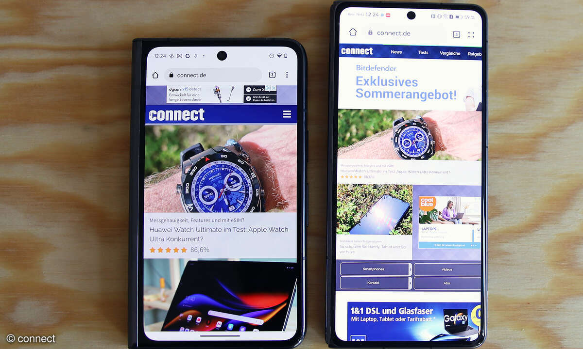 Google Pixel Fold versus Huawei Mate X3