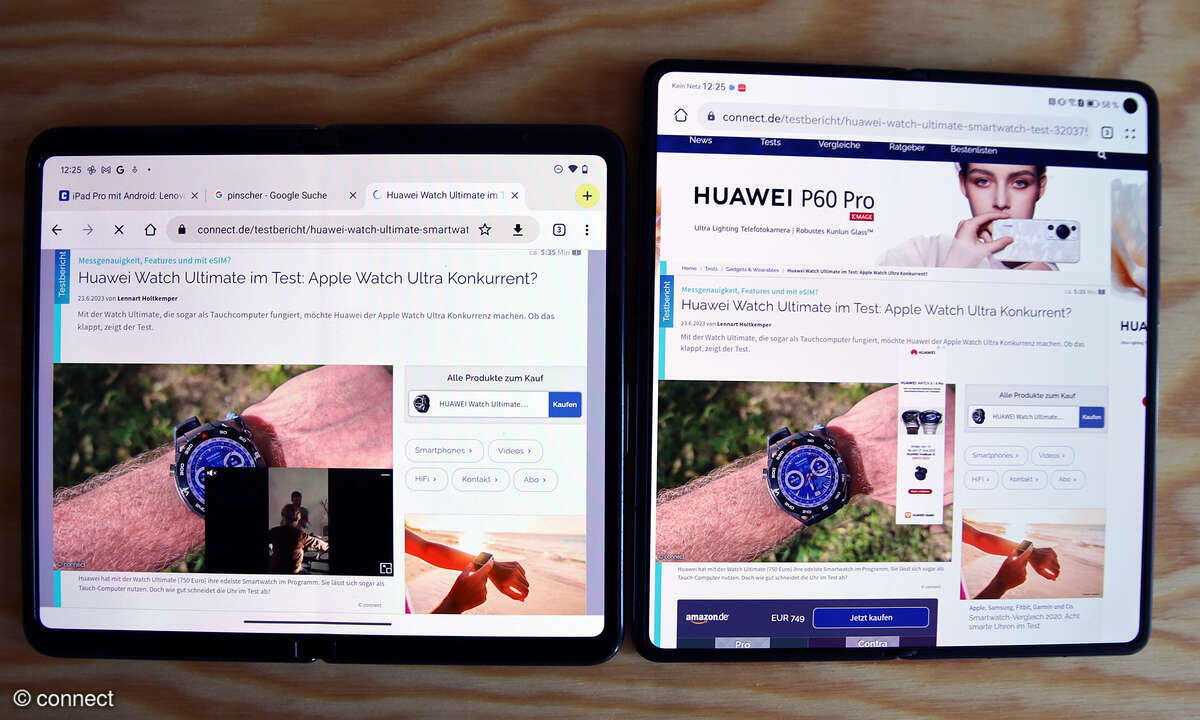 Google Pixel Fold Display Ränder