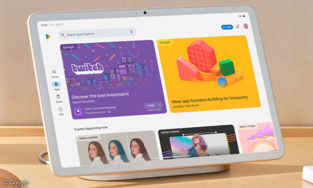 Google Play Store für Tablets