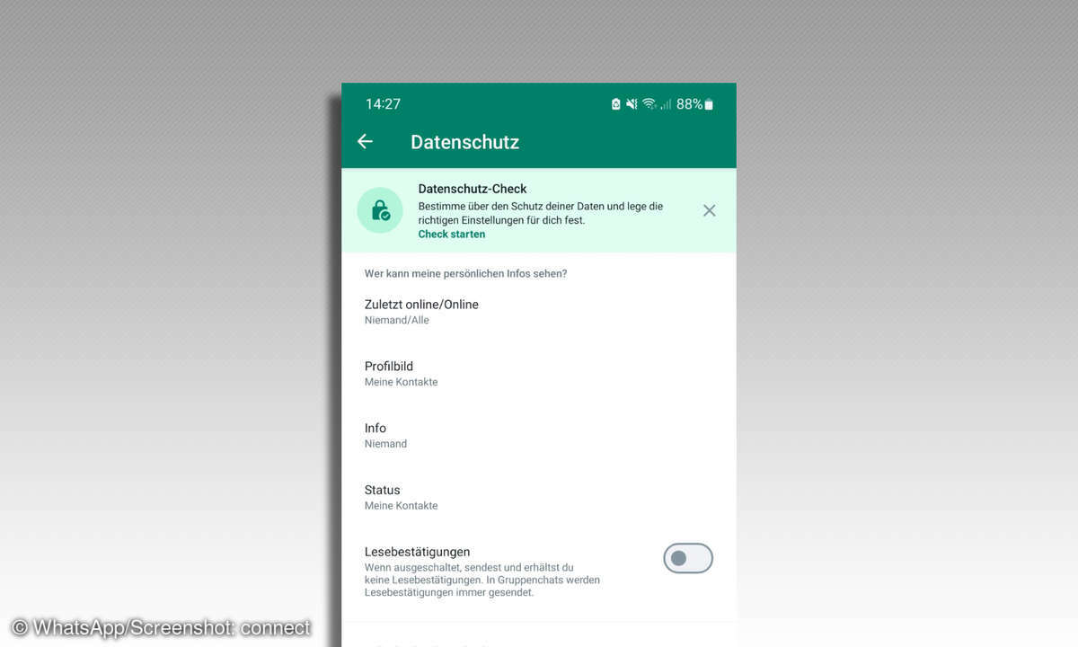 WhatsApp Datenschutz-Check