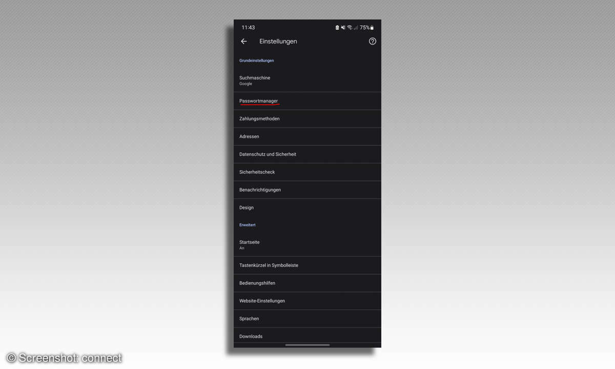 Google:Chrome Passwortmanager