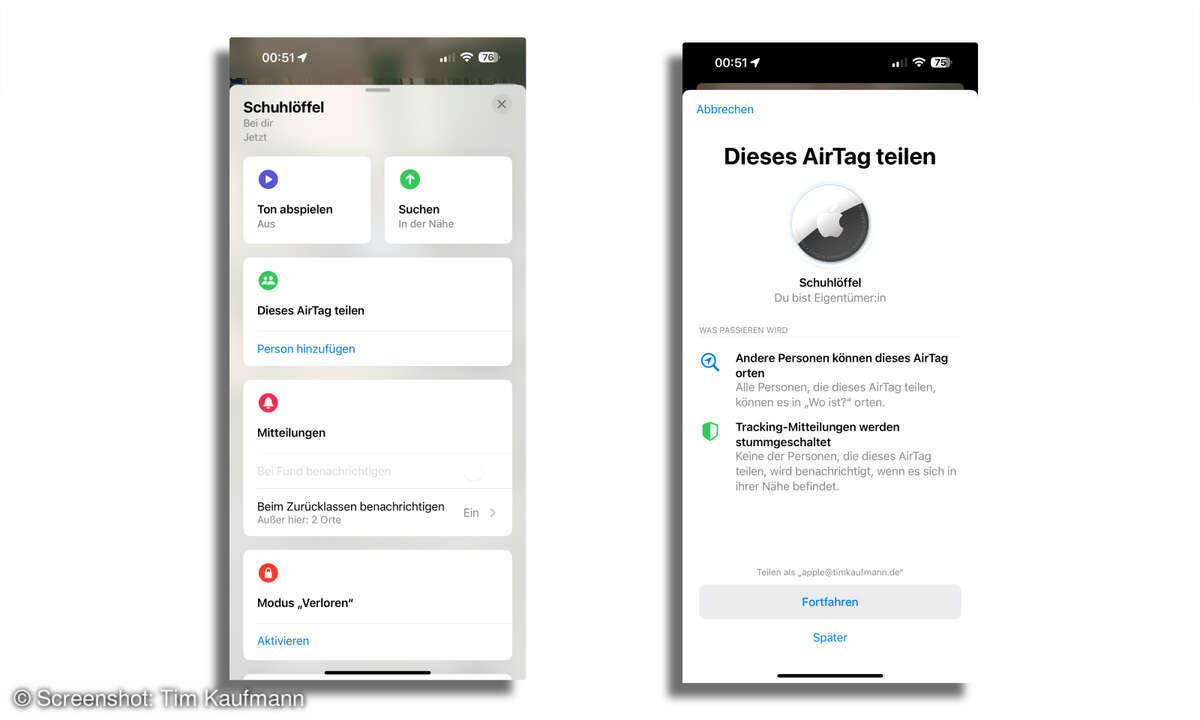 iOS 17: AirTag