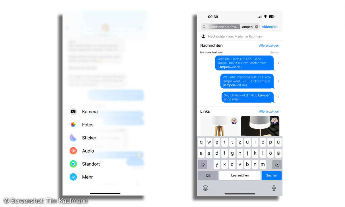 iOS 17: Verbesserte Nachrichten