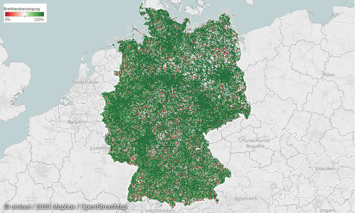 Mobilfunk-Discounter 2023: Breitbandversorgung Telefónica