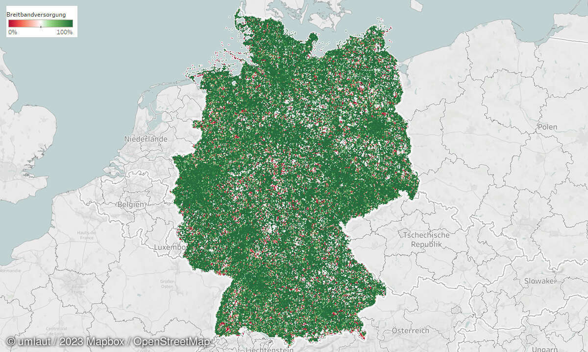Mobilfunk-Discounter 2023: Breitbandversorgung Vodafone