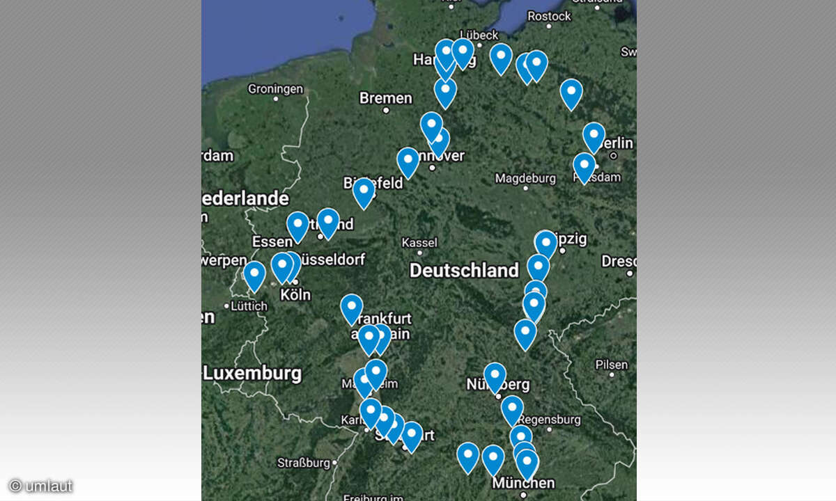 Ladenetztest 2023: Unsere Testrouten - Deutschland