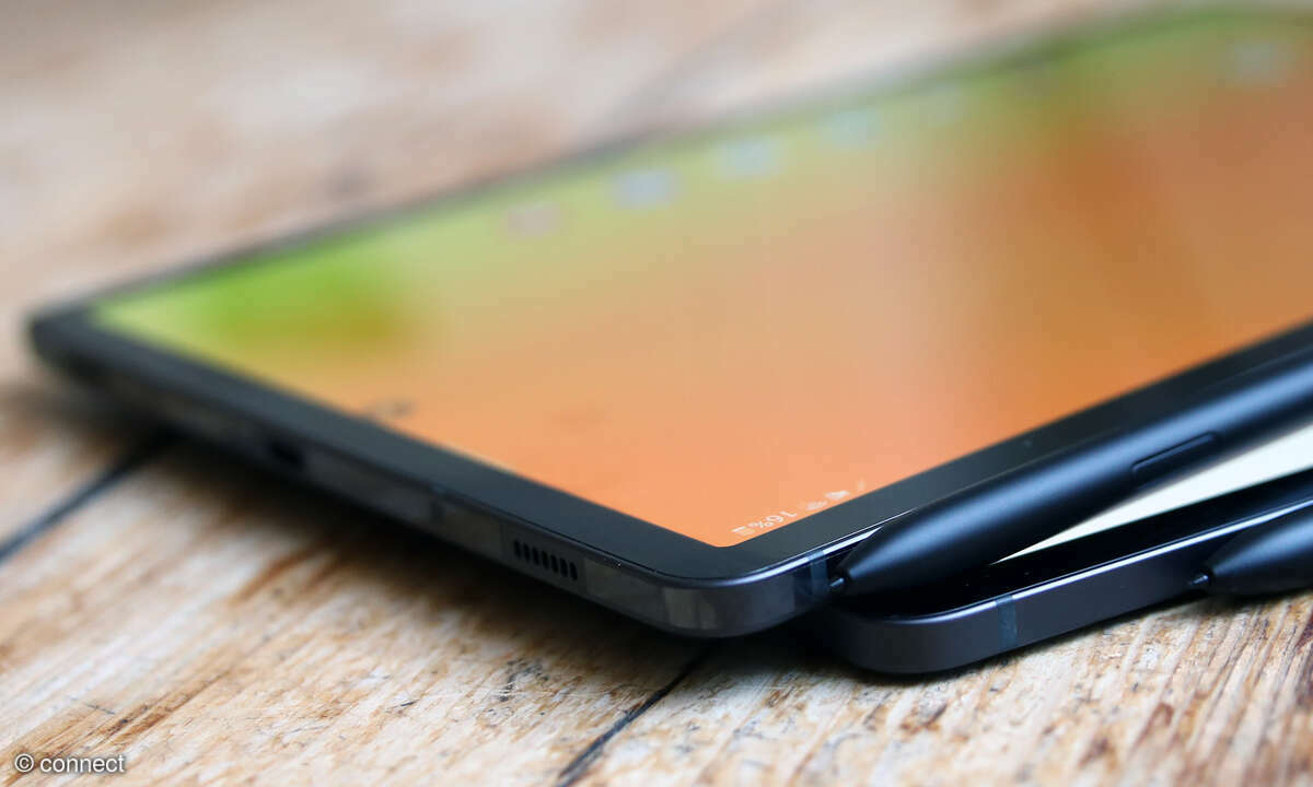 Samsung Galaxy Tab S9 Seitenansicht mit S-S Pen