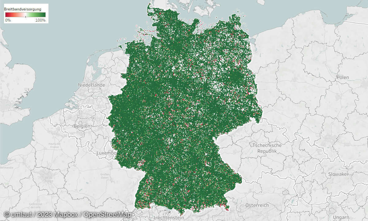 Mobilfunk-Discounter 2023: Breitbandversorgung Telekom