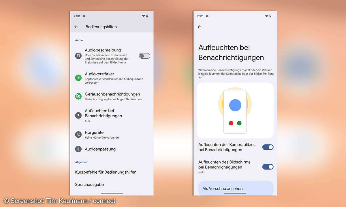 Android 14 Benachrichtigungen