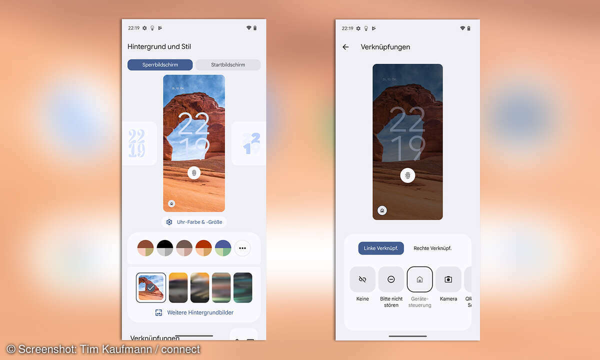 Android 14 Sperrbildschirm