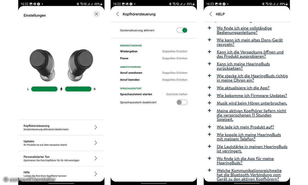 Doro HearingBuds Screenshots II