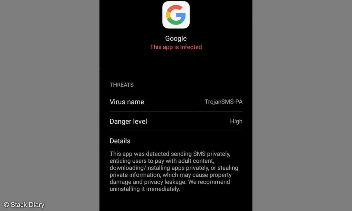 Smartphones erkennen Google-App als Malware