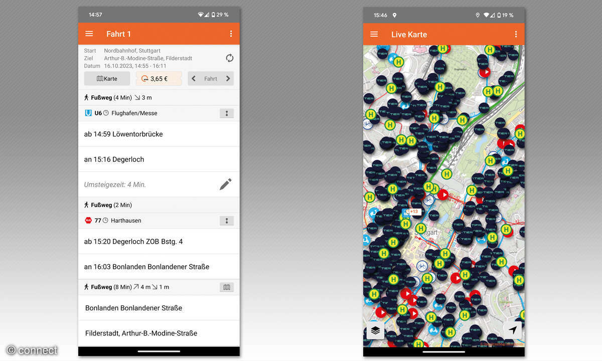 ÖPNV Stuttgart: VVS Mobil - Screenshots
