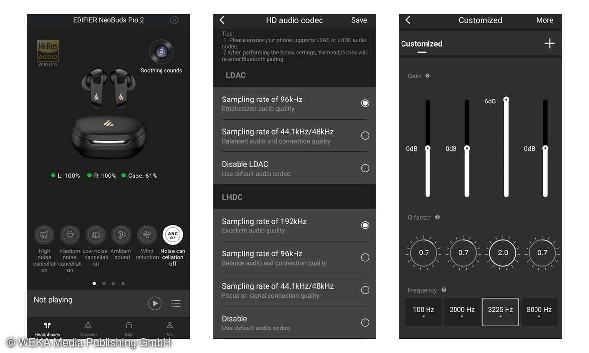 Edifier NeoBuds Pro 2 App-Screenshots