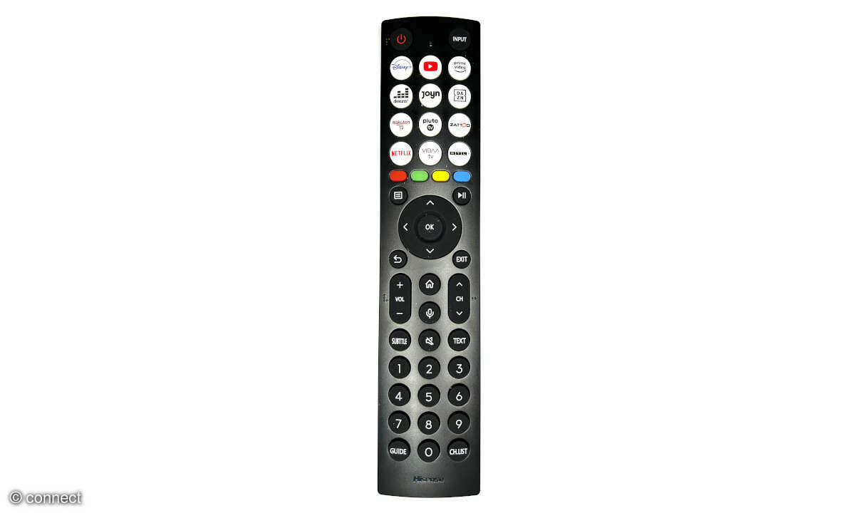 Hisense 55E7KQ PRO im Test: Fernbedienung