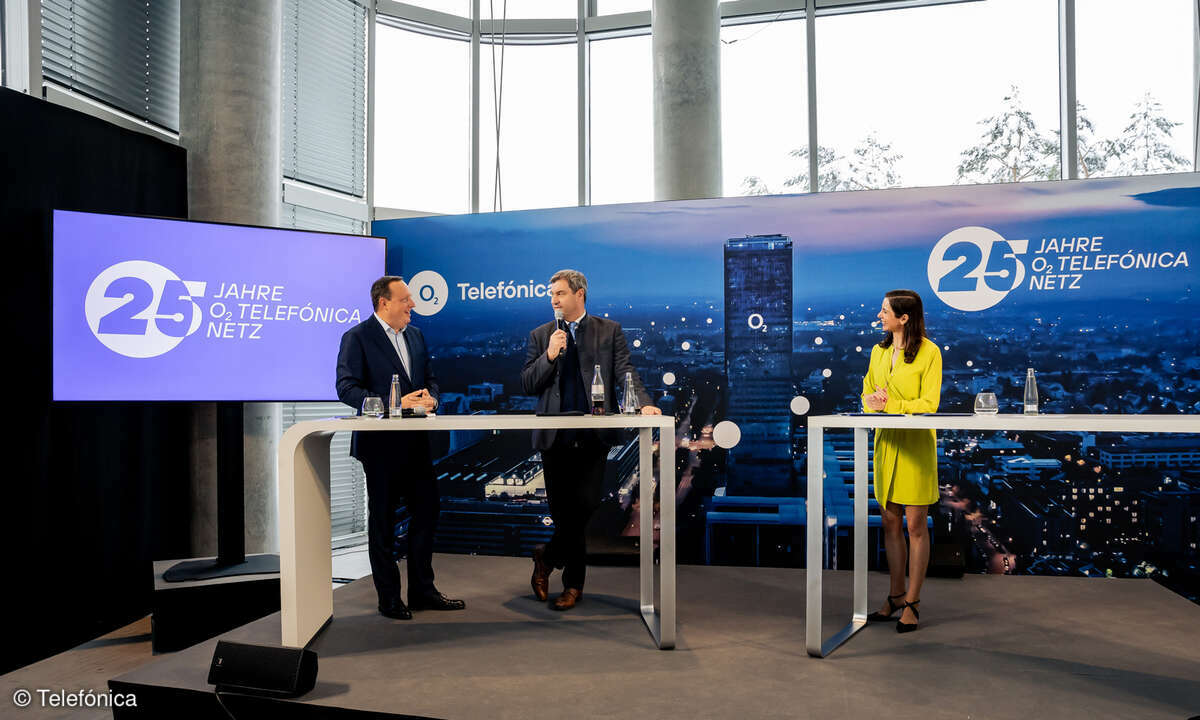 25 Jahre Netz o2 Telefonica Markus Söder
