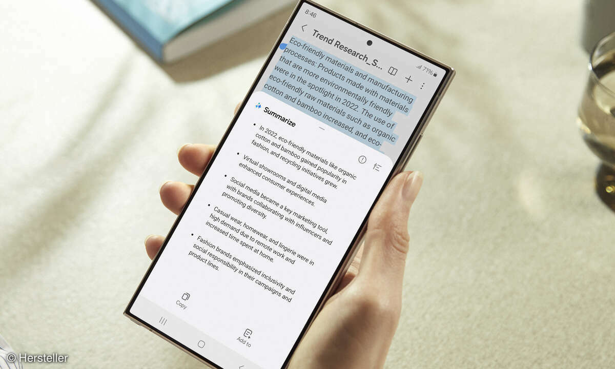 Samsung Galaxy S24 Ultra KI Features Zusammenfassung