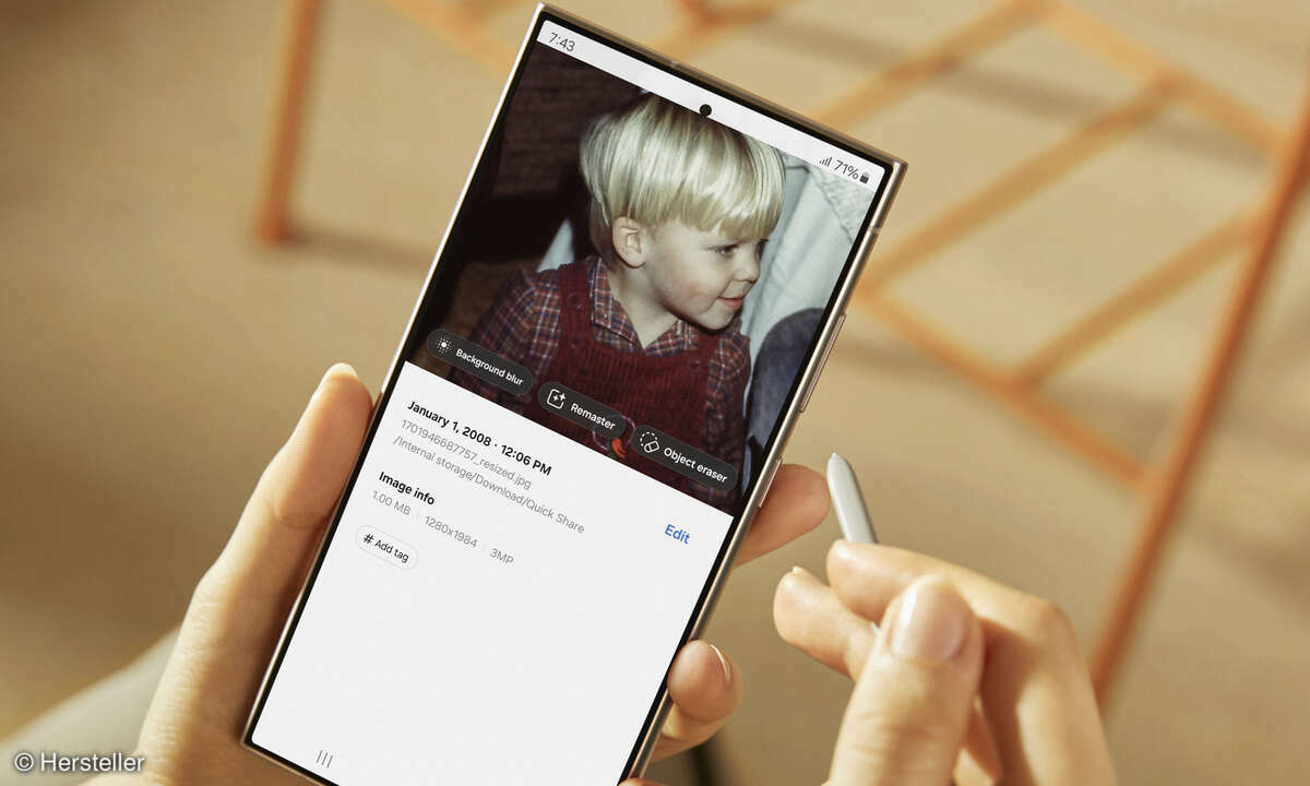 Samsung Galaxy S24 Ultra KI Foto Remastering