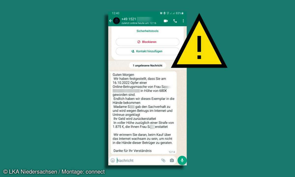 LKA Niedersachsen: Whatsapp-Betrug