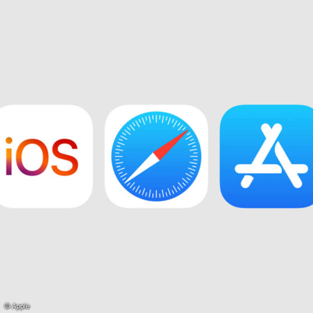 Apple iOS, Safari, App Store Icons