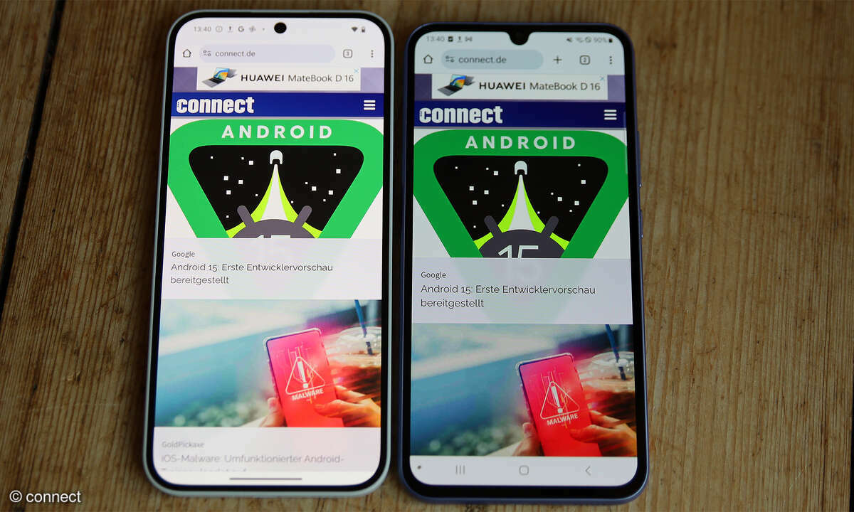 Nothing Phone 2a Display Vergleich Galaxy A34