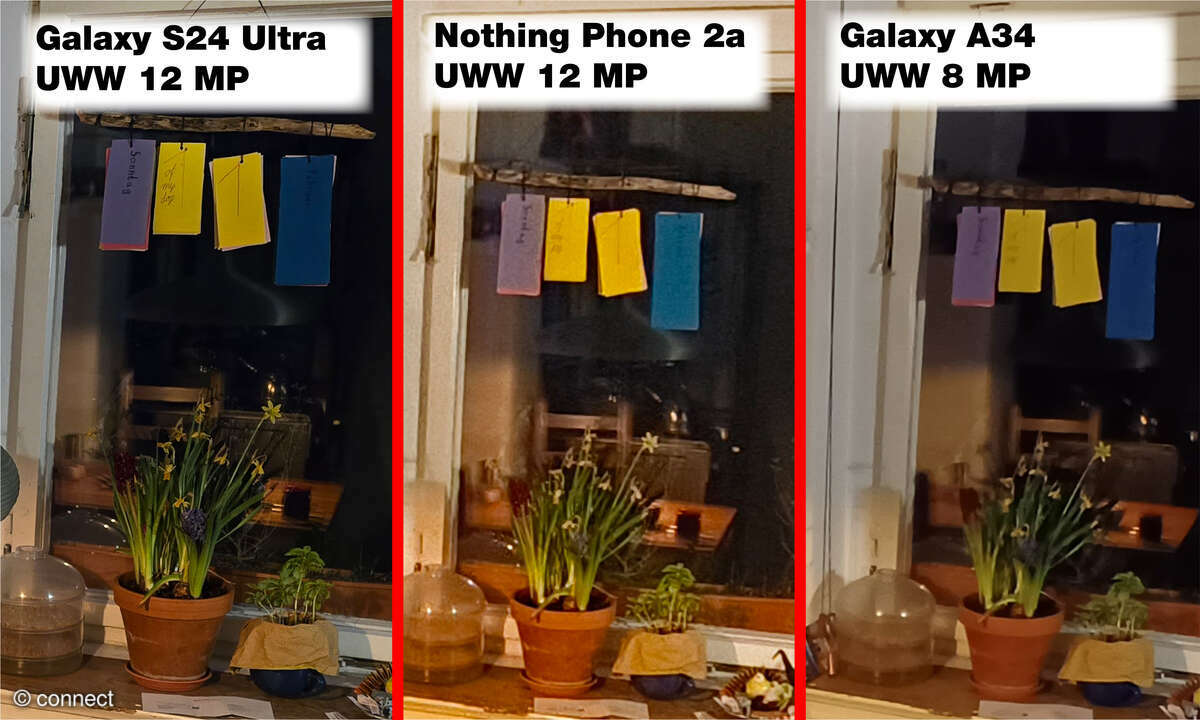 Nothing Phone 2a UWW Vergleich-Galaxy A34 S24 Ultra