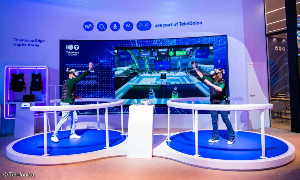 Die Edge Haptic Arena auf der MWC 2024 bietet 