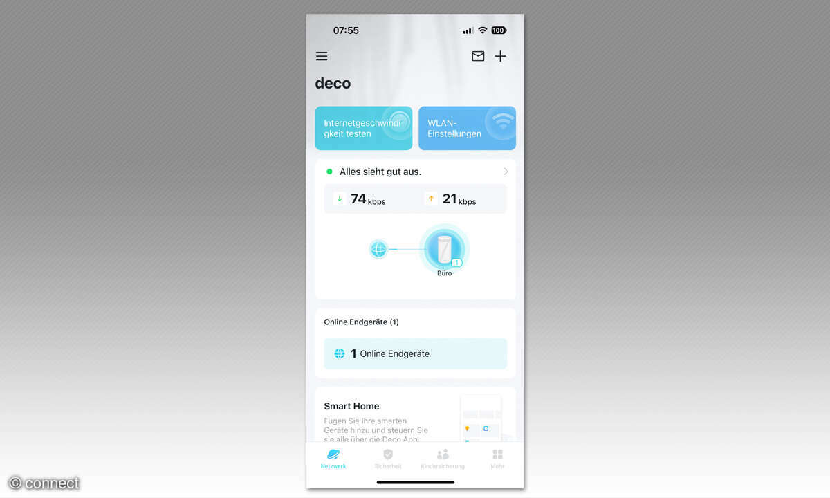 TP-Link Deco BE85 im Test - App Screenshot