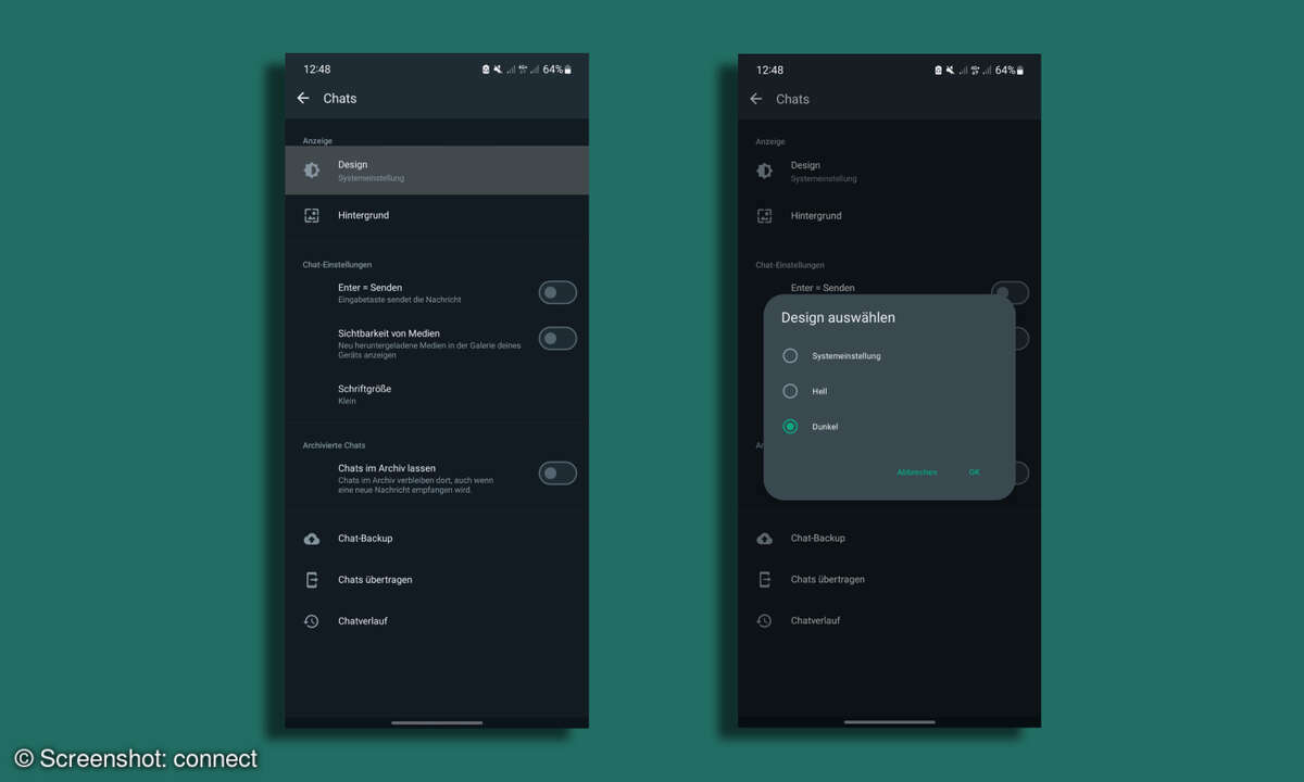 WhatsApp Dark Mode aktivieren