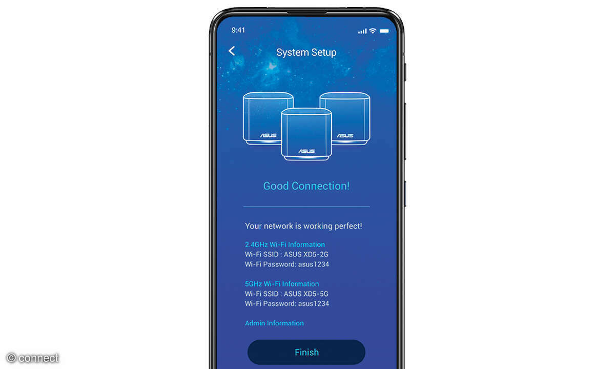 Asus ZenWiFi XD5 im Test: App Screenshot