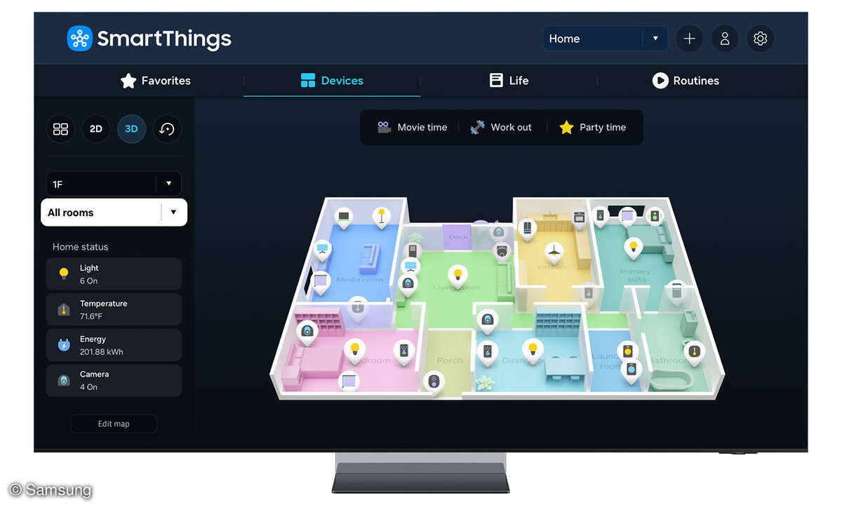 Samsung SmartThings 3D-Ansicht