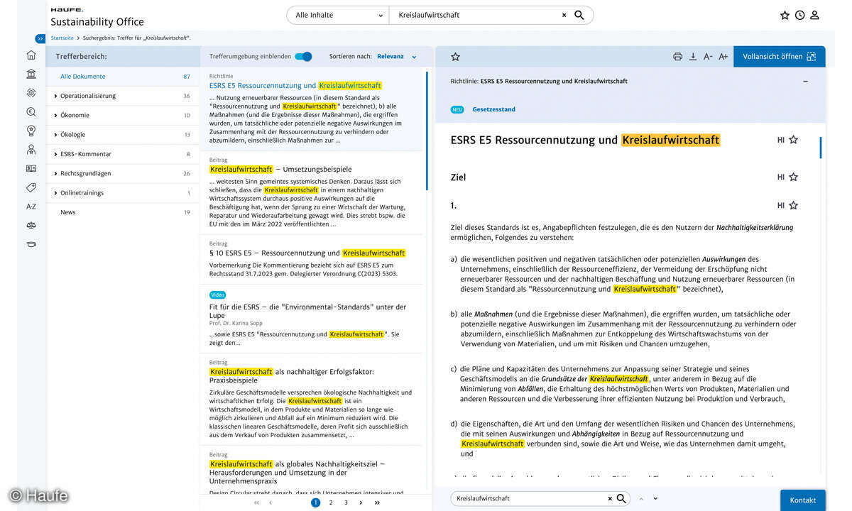 Online_Haufe-Sustainability-Office_Screenshot-Recherche