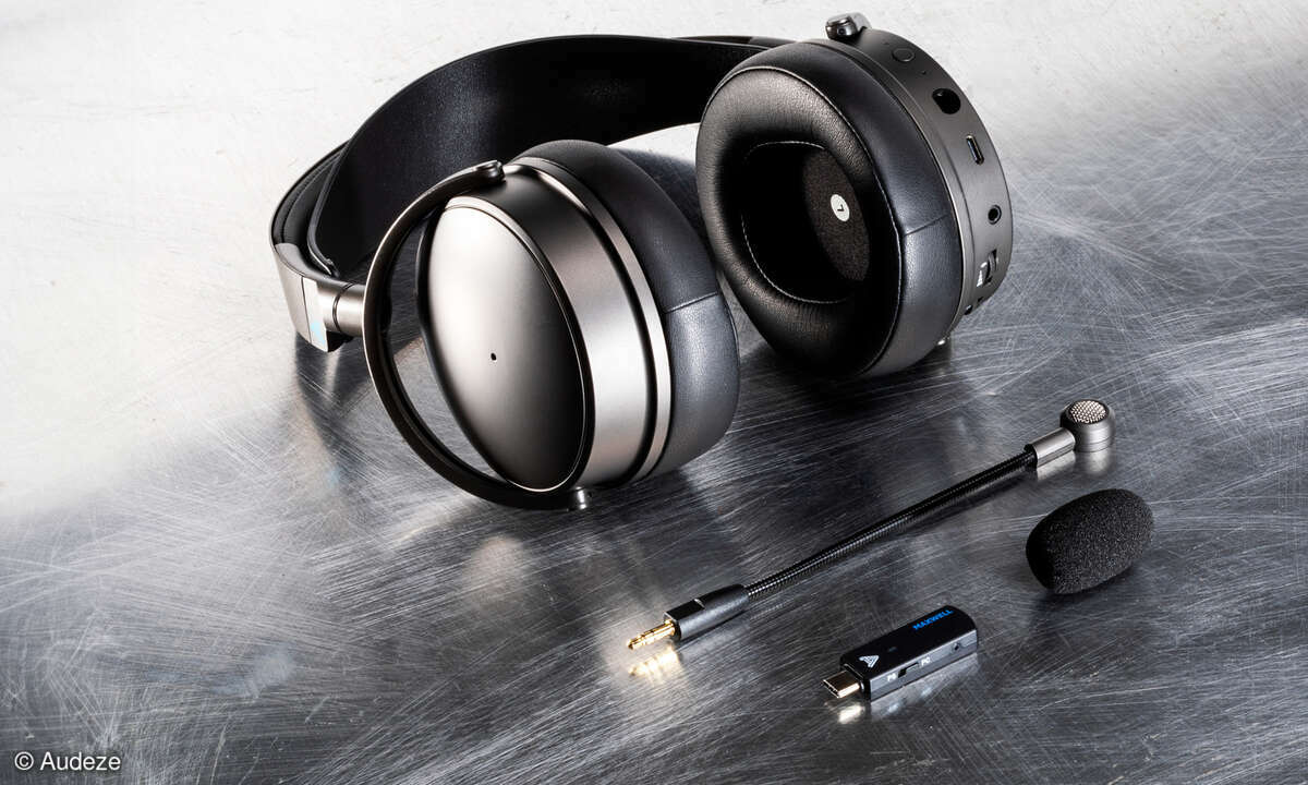 Audeze Maxwell Gaming-Headset Over-Ear Kopfhörer Dongle Mikrofon