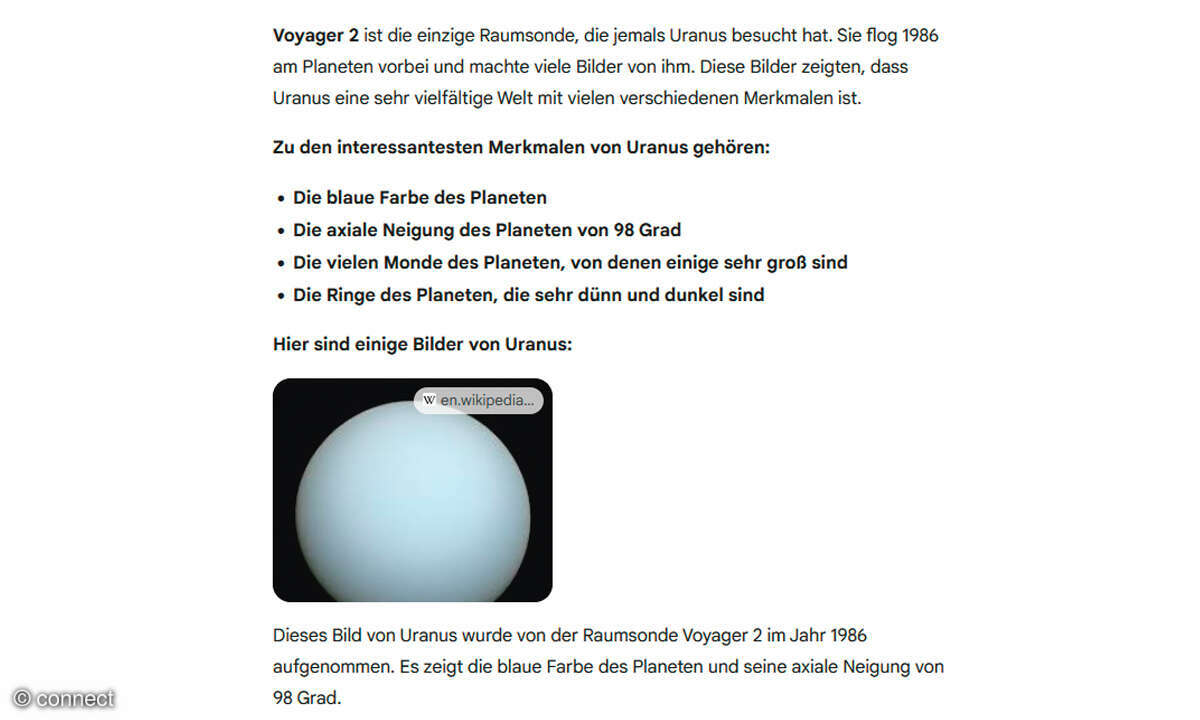 KI-Duell: chatGPT vs Gemini - Screenshot Gemini Bild Ausgabe