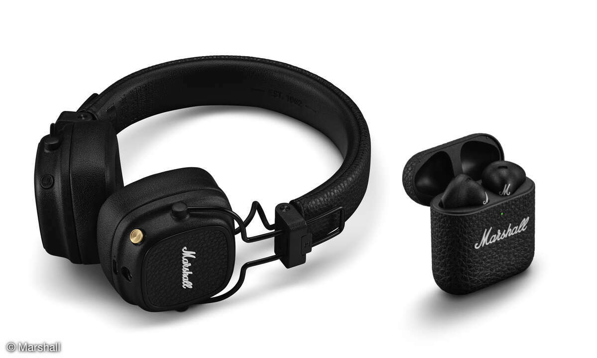 Neues von Marshall: Der Major-V ist ein Over-Ear-Modell, der Minor-IV kommt als In-Ear.