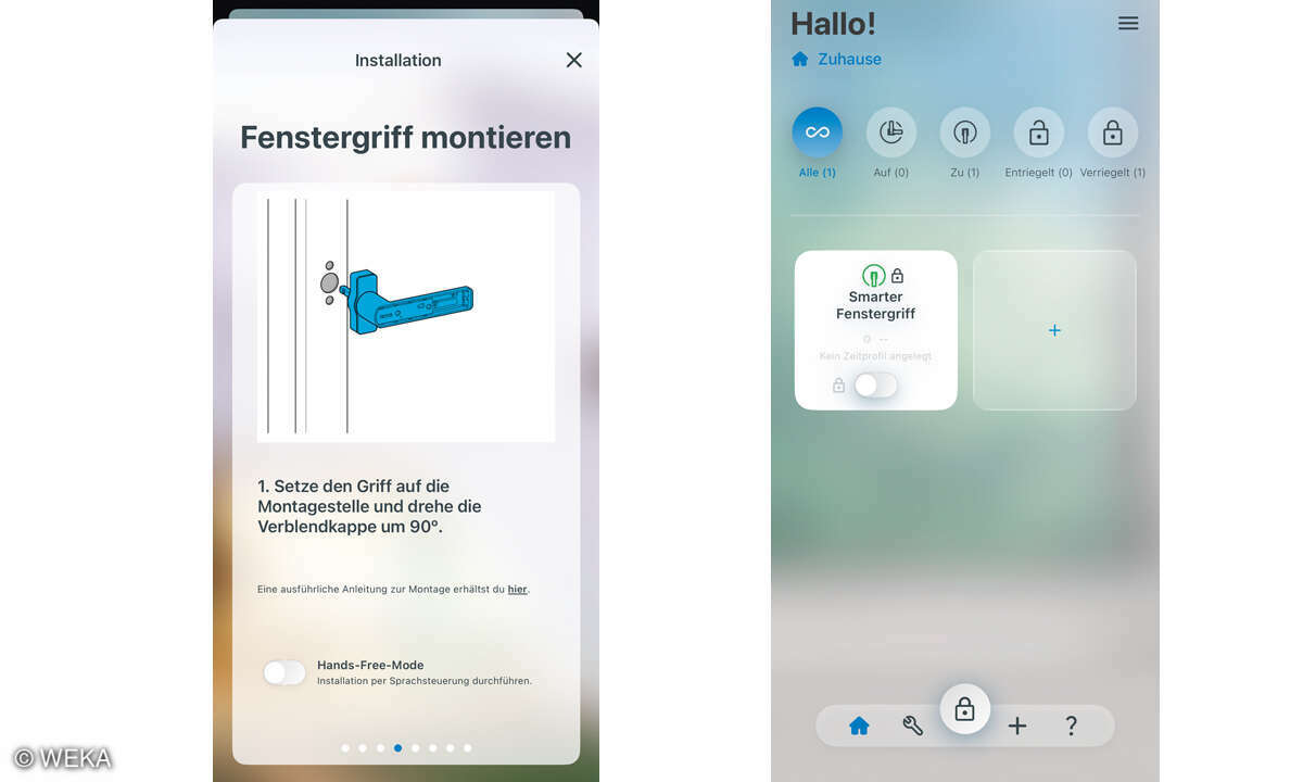 Online_Siegenia-smarter-Fenstergriff_Handy-Screenshots-Montage-und-SteuerungAmbiente_Handysteuerung-unterwegs