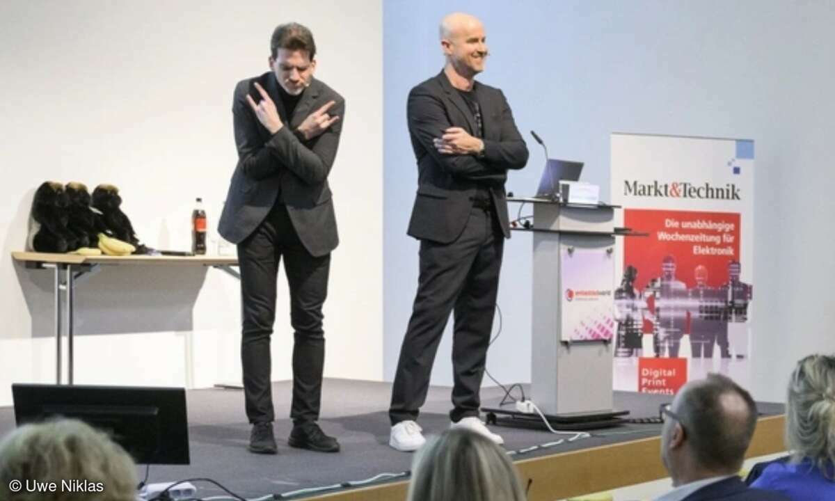 Professor Dr. Matthias Spörrle und Matthäus Hose (WEKA) mit dem Vortrag „Evolution für Außenstehende und Betroffene.“