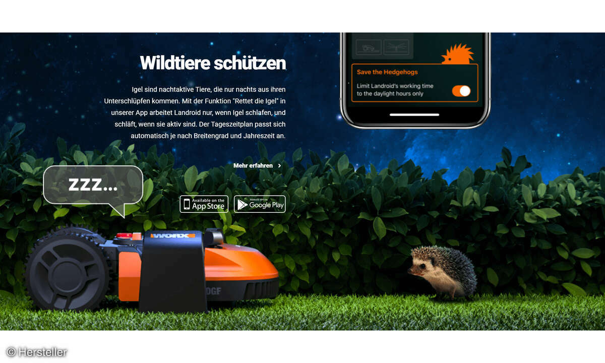 Landroid Wildtiere schützen