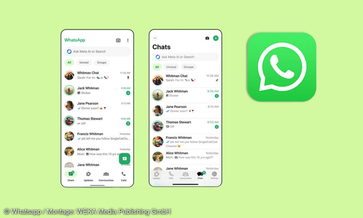 Whatsapp neues Design für Android und iOS