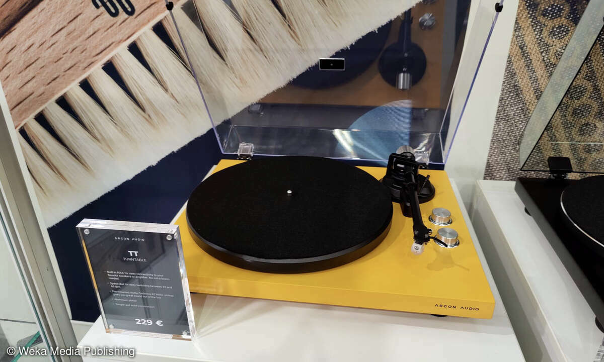 Argon Audio hat einen neuen, sehr attraktiven Einsteiger-Plattenspieler am Stand. Der Preis: erfreuliche 230 Euro.
