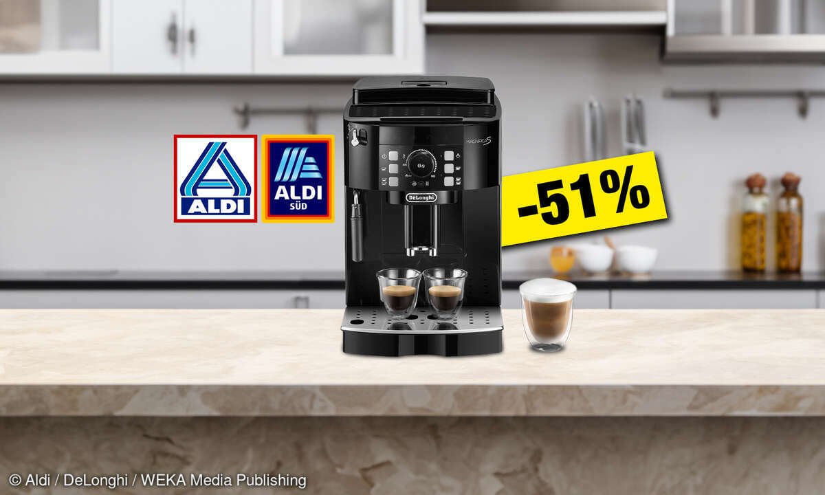 Aldi Angebot DeLonghi Kaffeevollautomat Magnifica S 51% Rabatt