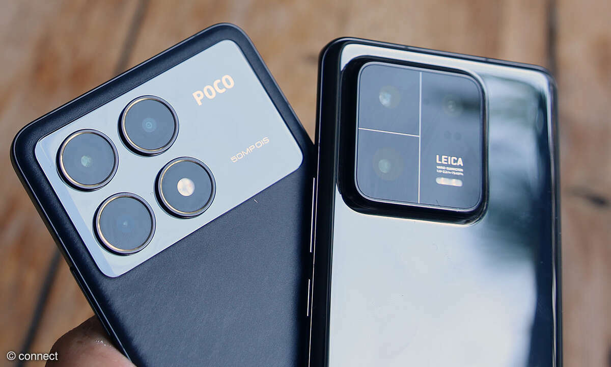 Xiaomi Poco F6 Pro im Vergleich mit dem Xiaomi 13 Pro Rückseite