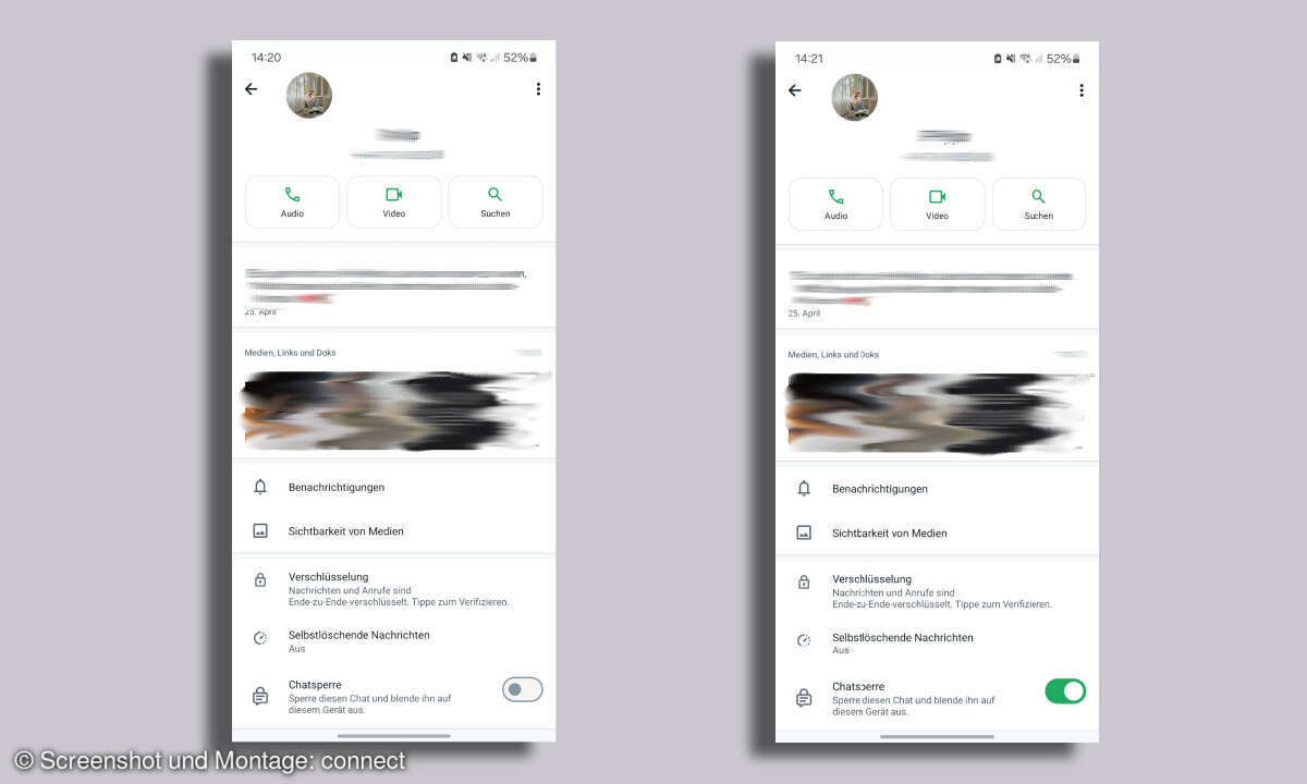 Chatsperre aktivieren Whatsapp