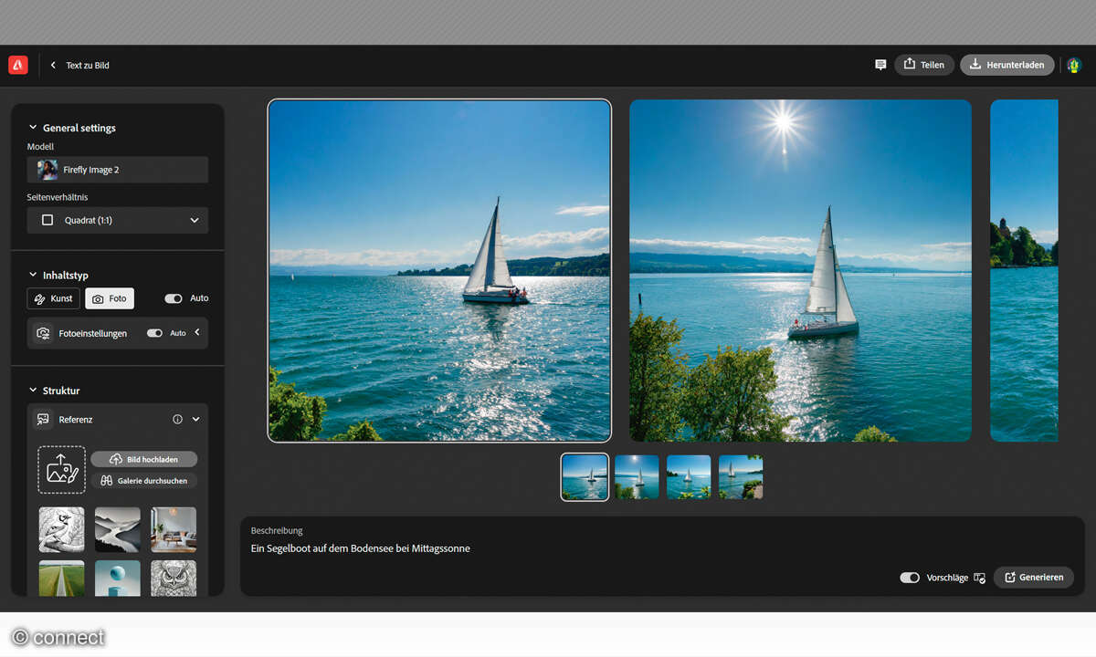 Fake-News erkennen und bekämpfen: Adobe Firefly Screenshot