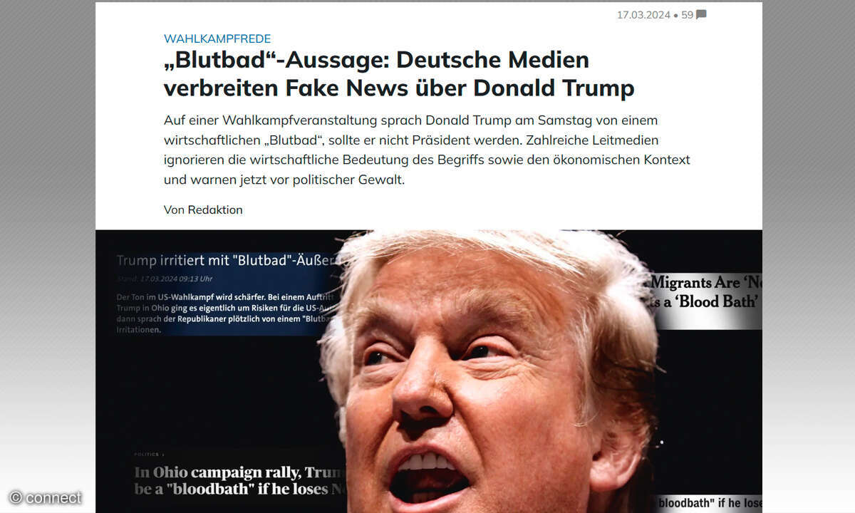 Fake-News erkennen und bekämpfen: Fake News Screenshot