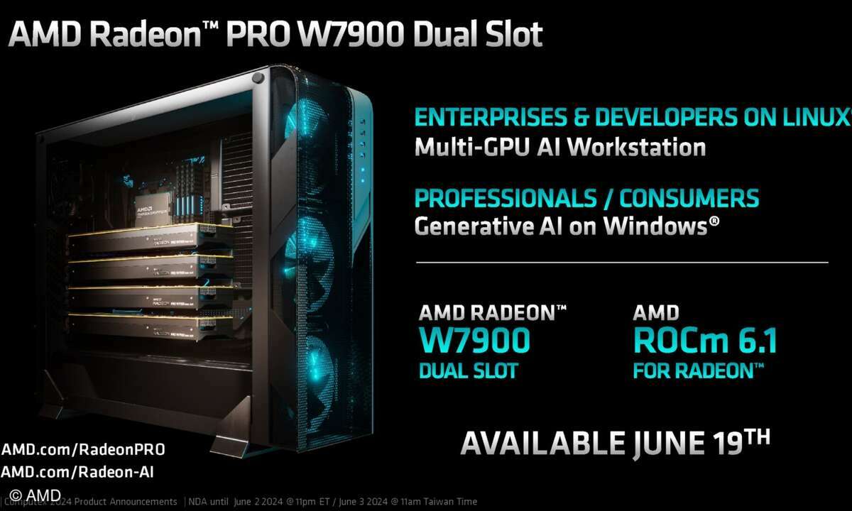 AMD zeigt zusammen mit ASRock neue Grafikkarten für Workstations.