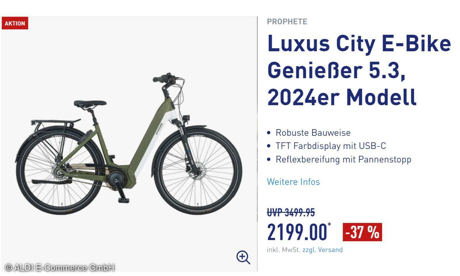 Aldi lockt mit EBikes Prophete Genießer 5.3 und Graveler connect