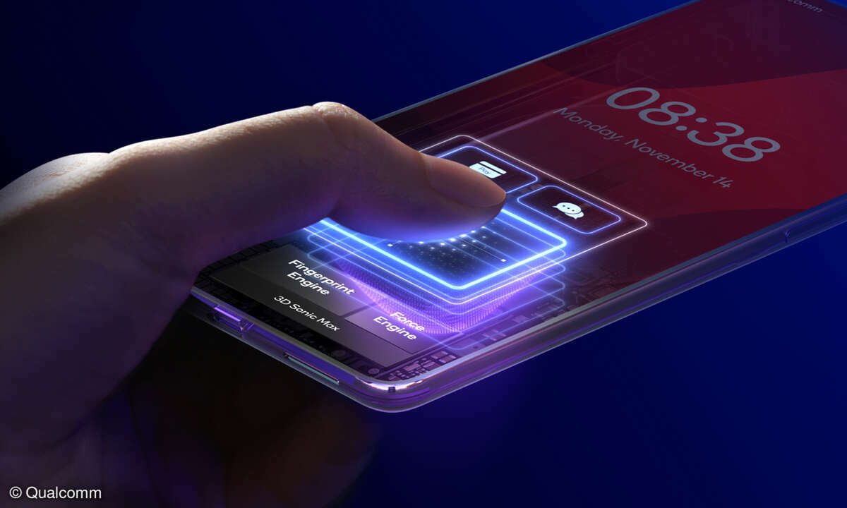 Qualcomm 3D Sonic Max mit force-sensing Sensoren